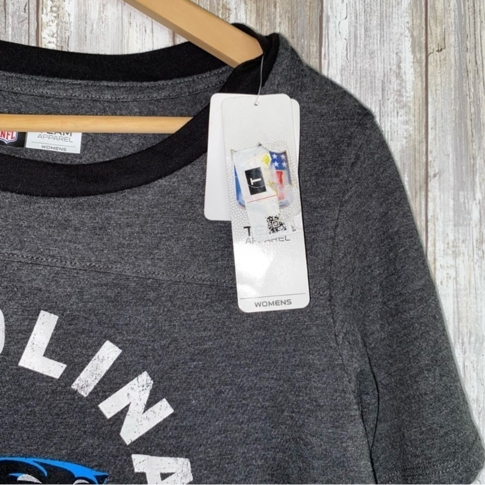 NWT NFL Carolina Panthers Grey Fitted Tee - Picture 4 of 5